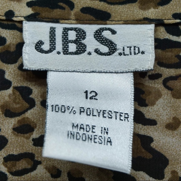 VINTAGE 1990s Leopard Print Faux Wrap Midi Dress - Picture 2 of 3